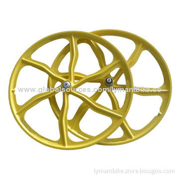 Bike wheel set, for road and mountain bike, made of magnesium alloy